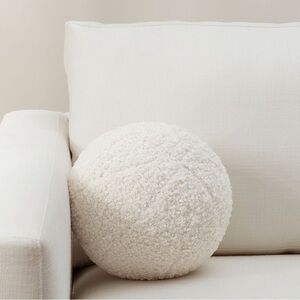 Pottery Barn Cozy Teddy Sphere Pillow